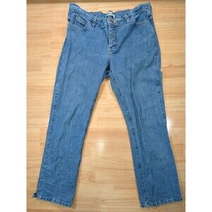 Wrangler Cash Women Jeans 11/12 x 32  Cowgirl Cut WRC10RR 100% Cotton Blue Denim
